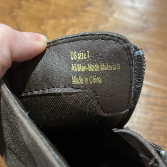 Sbicca Brown/Gray size 7 Percussion zip bootie - Picture 4 of 5